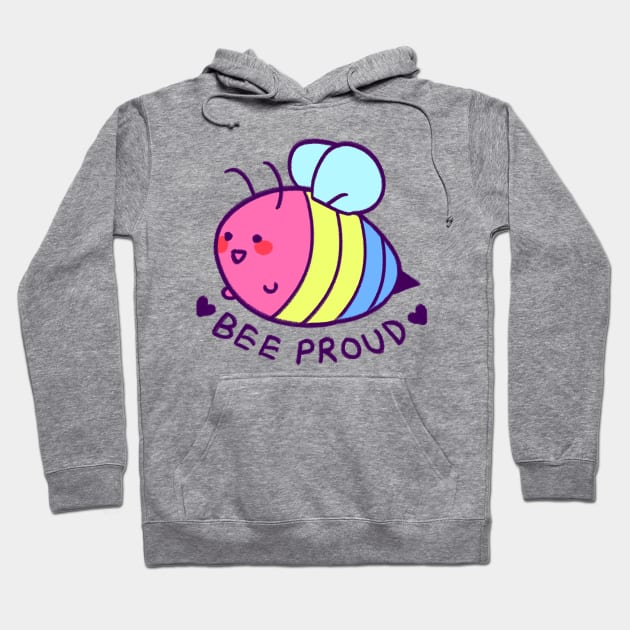 BEE proud: pansexual flag Hoodie by strasberrie